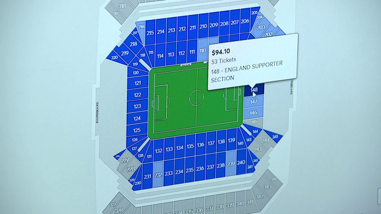 More than 50,000 tickets unsold for England soccer match in Tampa