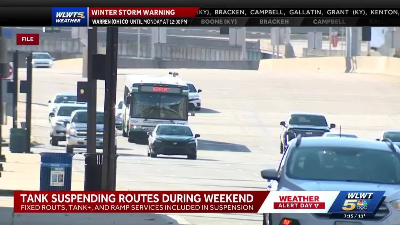 TANK suspends service due to winter storm