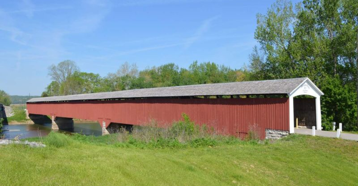 Indiana is home to the longest historic covered bridge in the United States