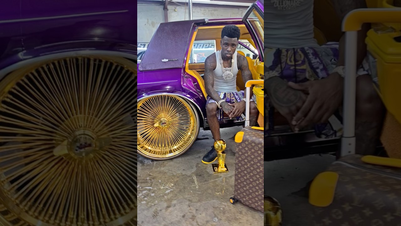 Miami built Chevy box on gold 24’s Daytons now belongs to Dallas TX ...
