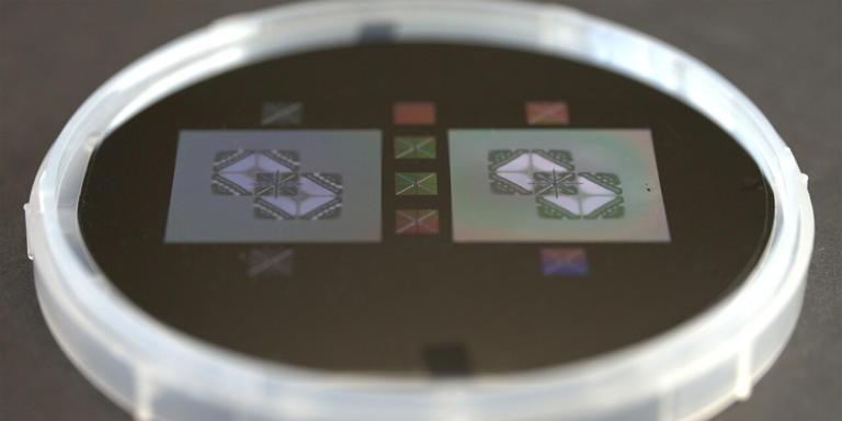 Wafer-thin silicon with millions of patterns redirects vibrations along ...