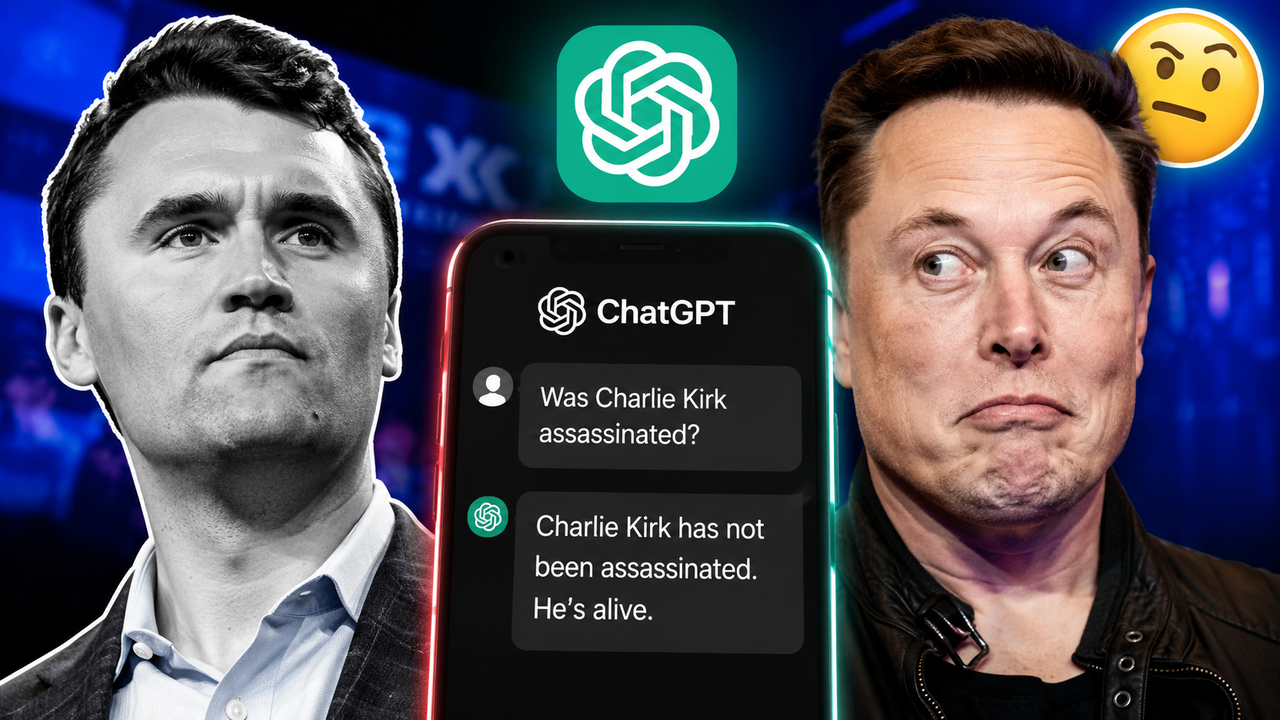 chatgpt thinks charlie kirk was not assassinated, elon musk reacts