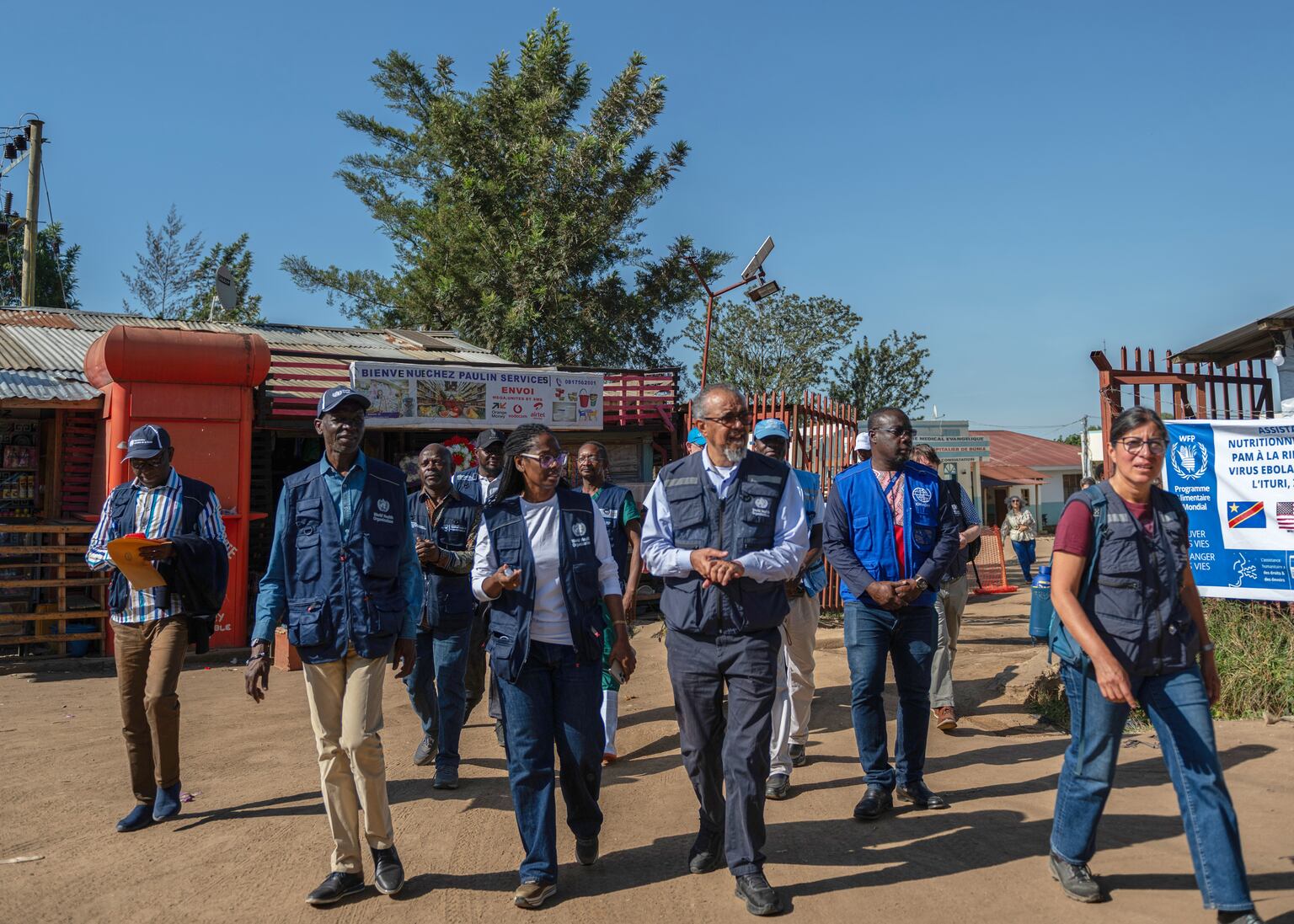 Tedros Adhanom Ghebreyesus visiting the Evangelical Medical Centre in Bunia (Moses Sawasawa/AP)