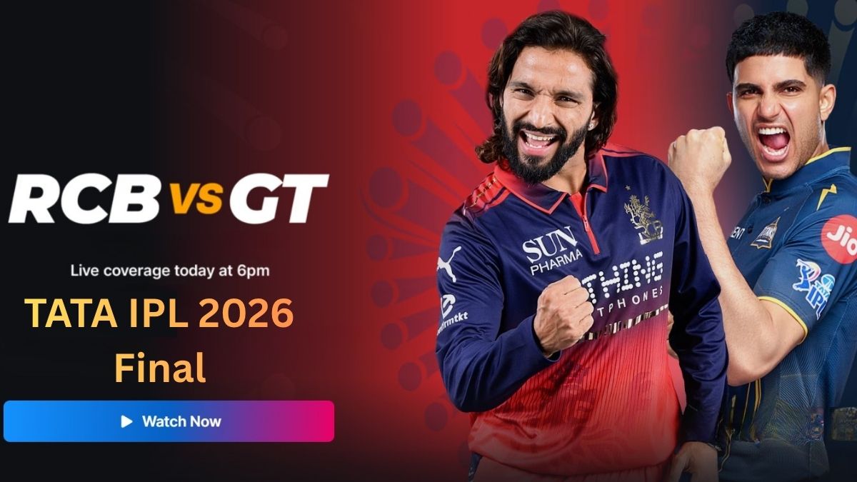 RCB vs GT: Where to watch the IPL final 2026 live on TV and the app?