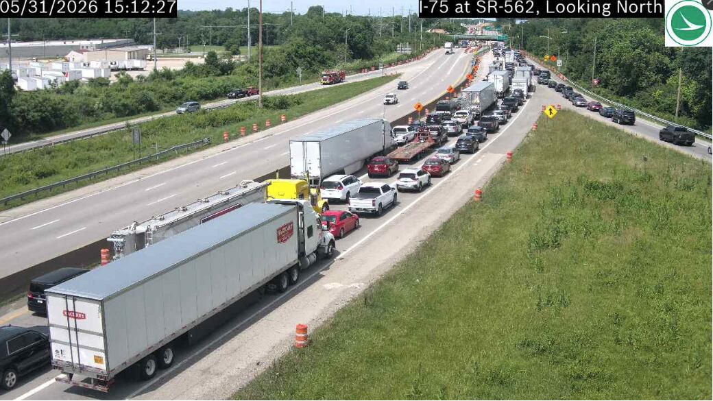 All Northbound Lanes Closed on I-75 Due to a Crash