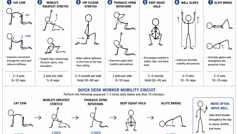The best mobility exercises for desk workers