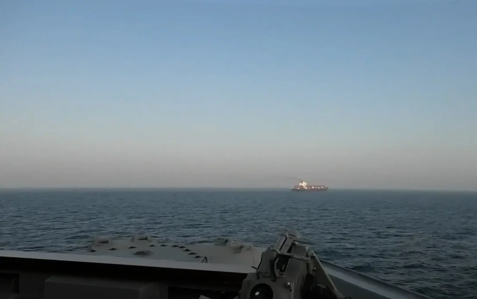 US missile disables cargo ship in Iran blockade breach