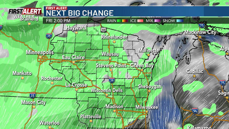 Sunshine to start the week, watching for the next risks of showers and ...