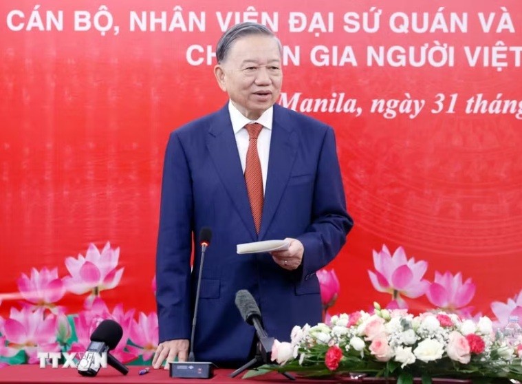 Tổng Bí thư, Chủ tịch nước Tô Lâm biểu dương những nỗ lực của cộng đồng người Việt tại Philippines