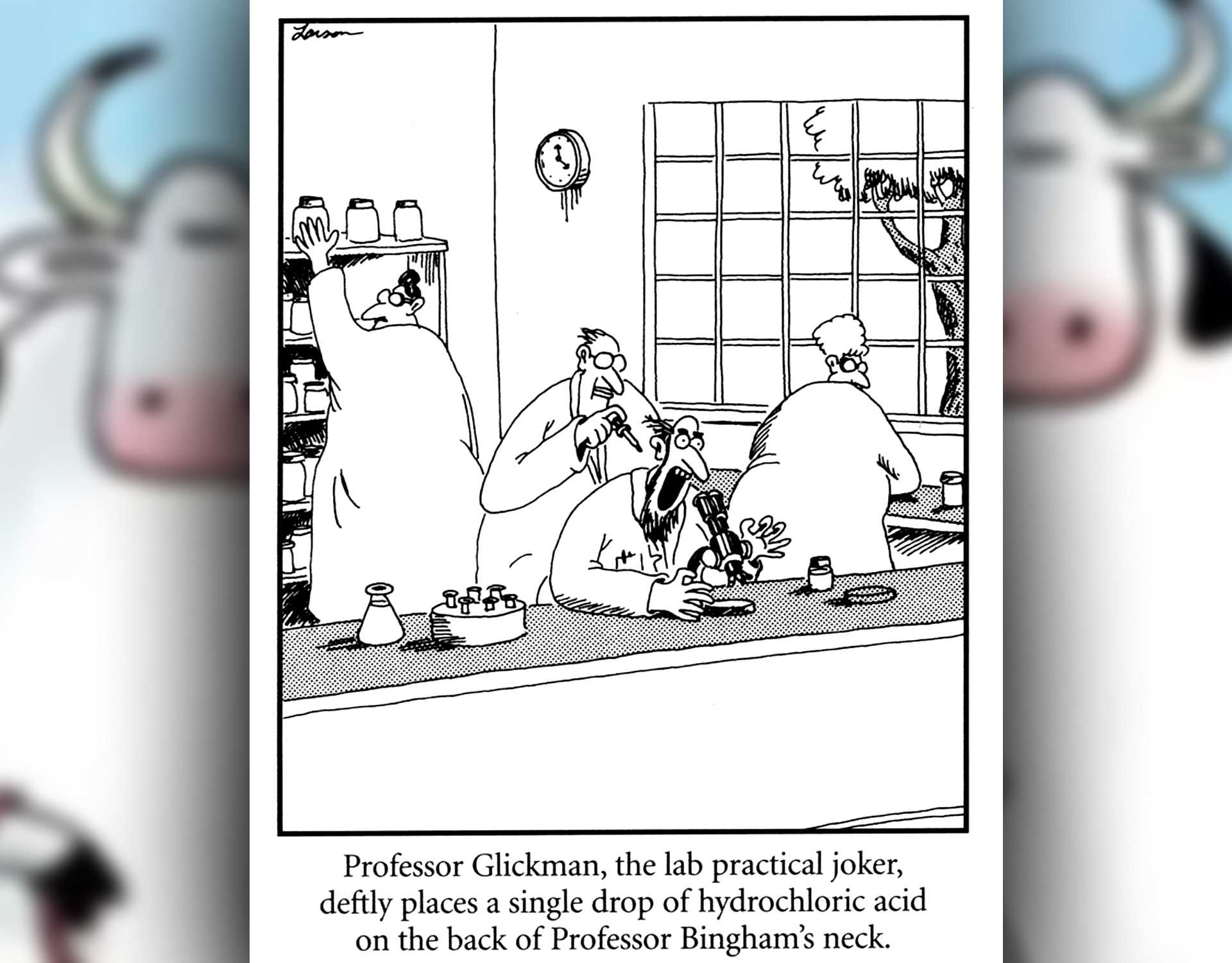 far side scientist prank