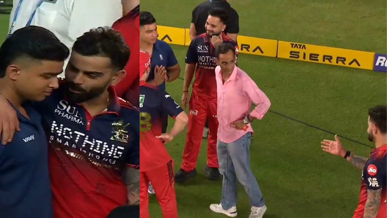 Watch: Virat Kohli meets Vaibhav Sooryavanshi after RCB's back-to-back ...