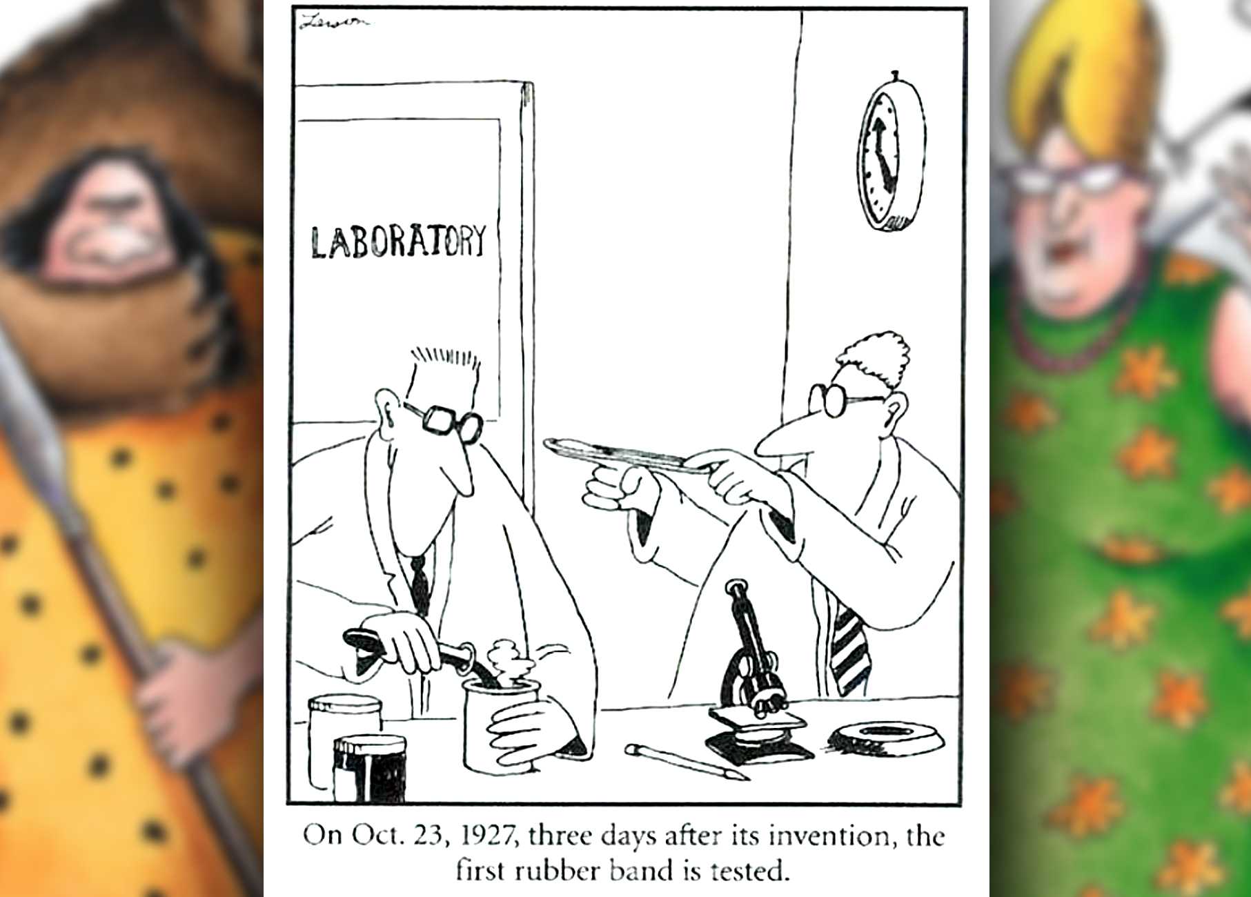 far side rubber band comic