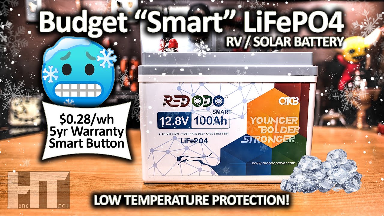 Redodo 100Ah smart LiFePO4 lithium off grid solar battery review