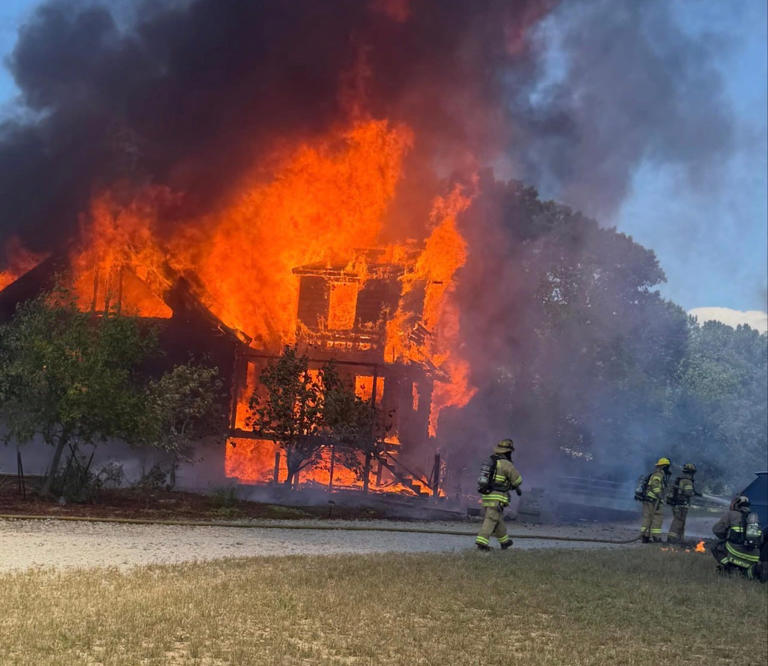 Four injured as fire destroys Prince George home
