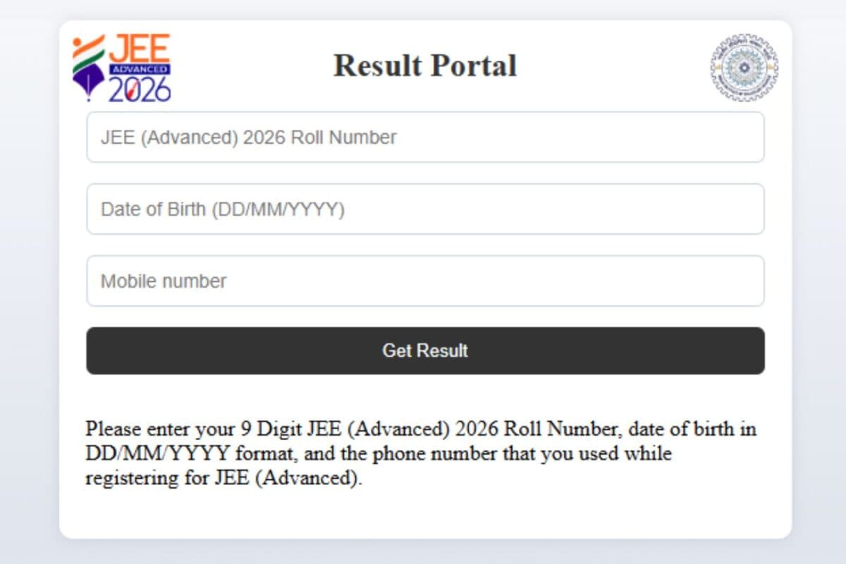 JEE Advanced 2026 result declared: Shubham Kumar from IIT Delhi zone ...