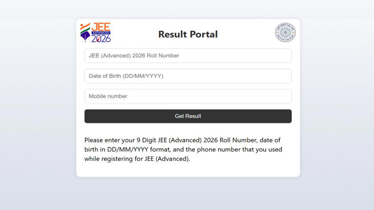 JEE Advanced result 2026 out: Download scorecard at jeeadv.ac.in using ...