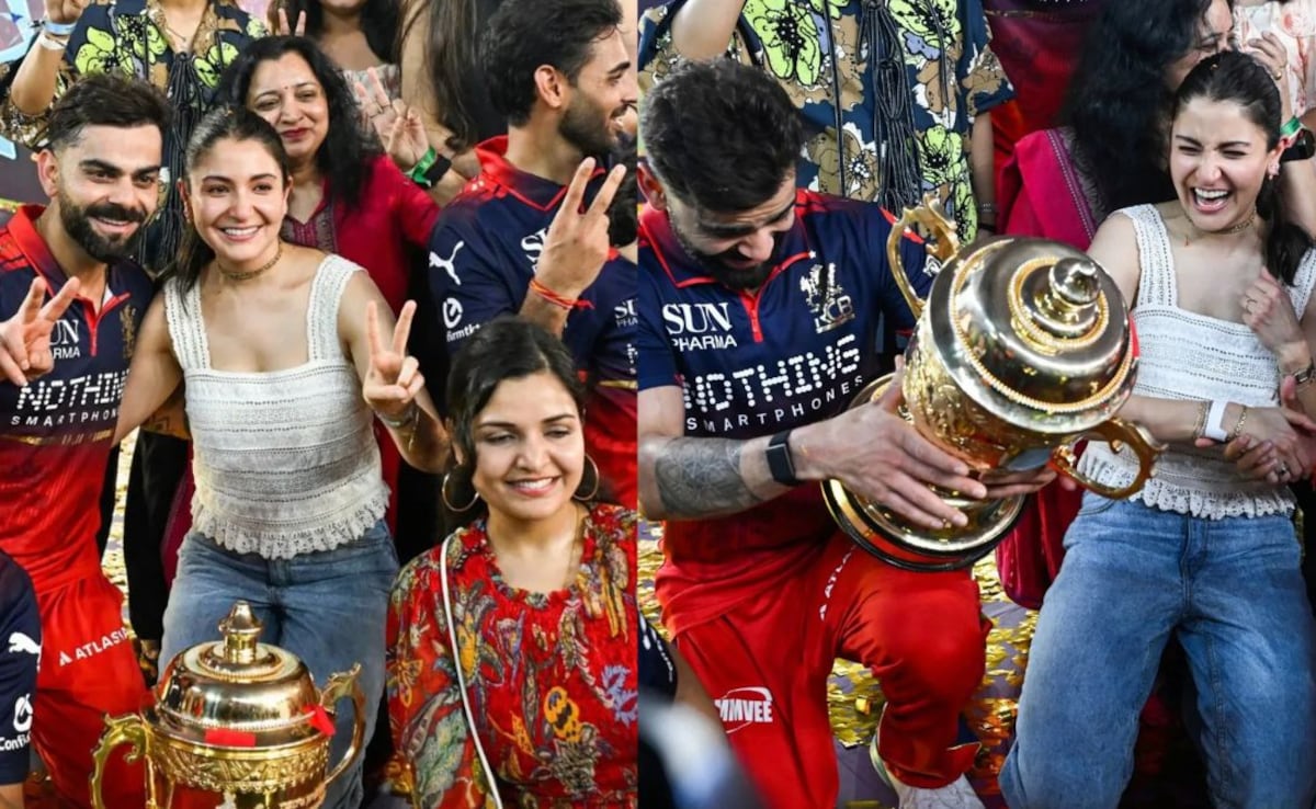 As RCB lifts IPL 2026 trophy, Anushka Sharma steals attention in Rs ...