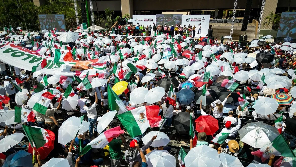 Movilización de apoyo a Claudia Sheinbaum