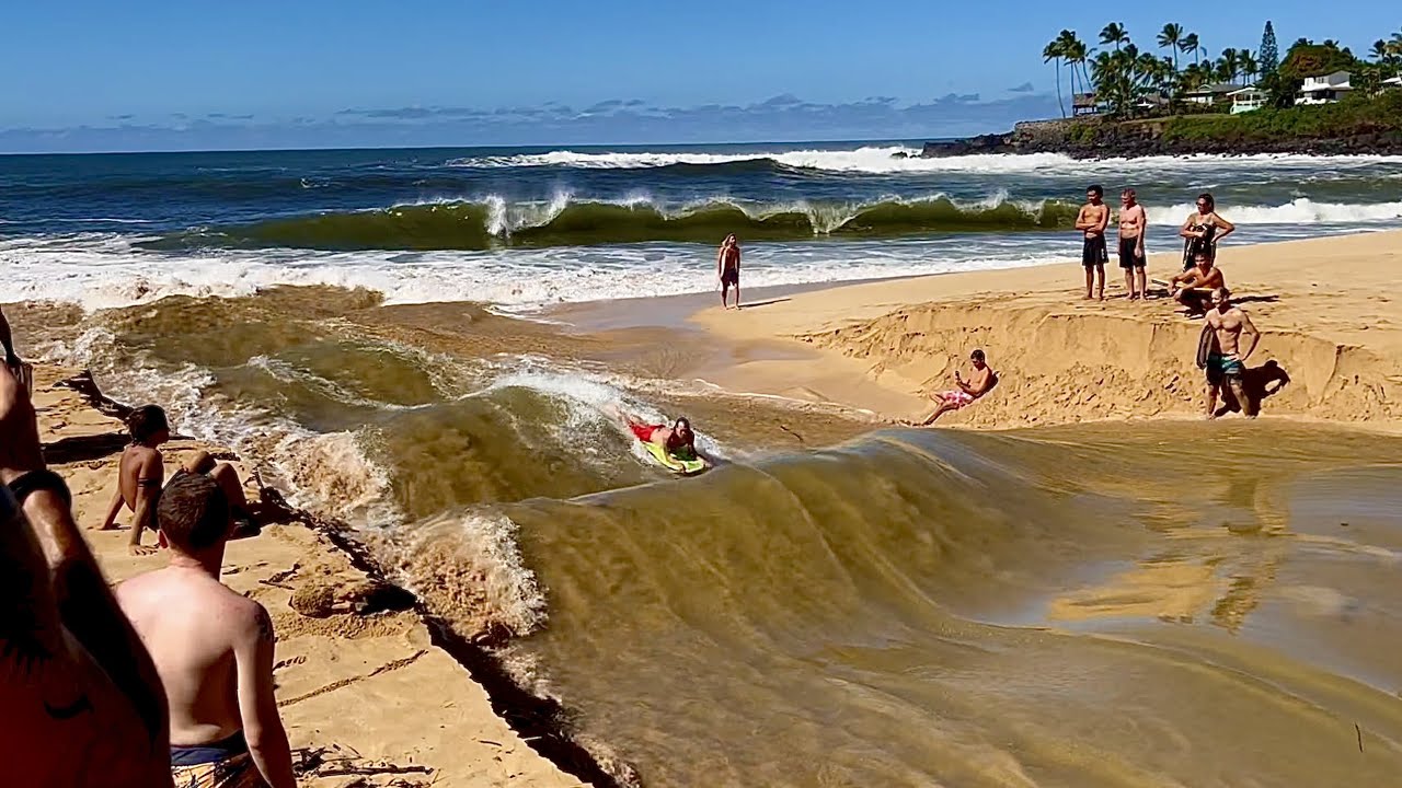 How Waimea River waves form from start to finish