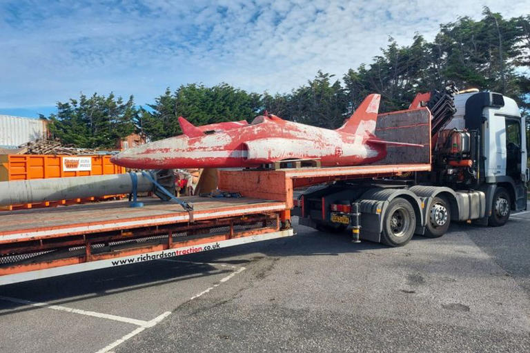 RAF Hawk jet replica set for new memorial at Fylde arboretum