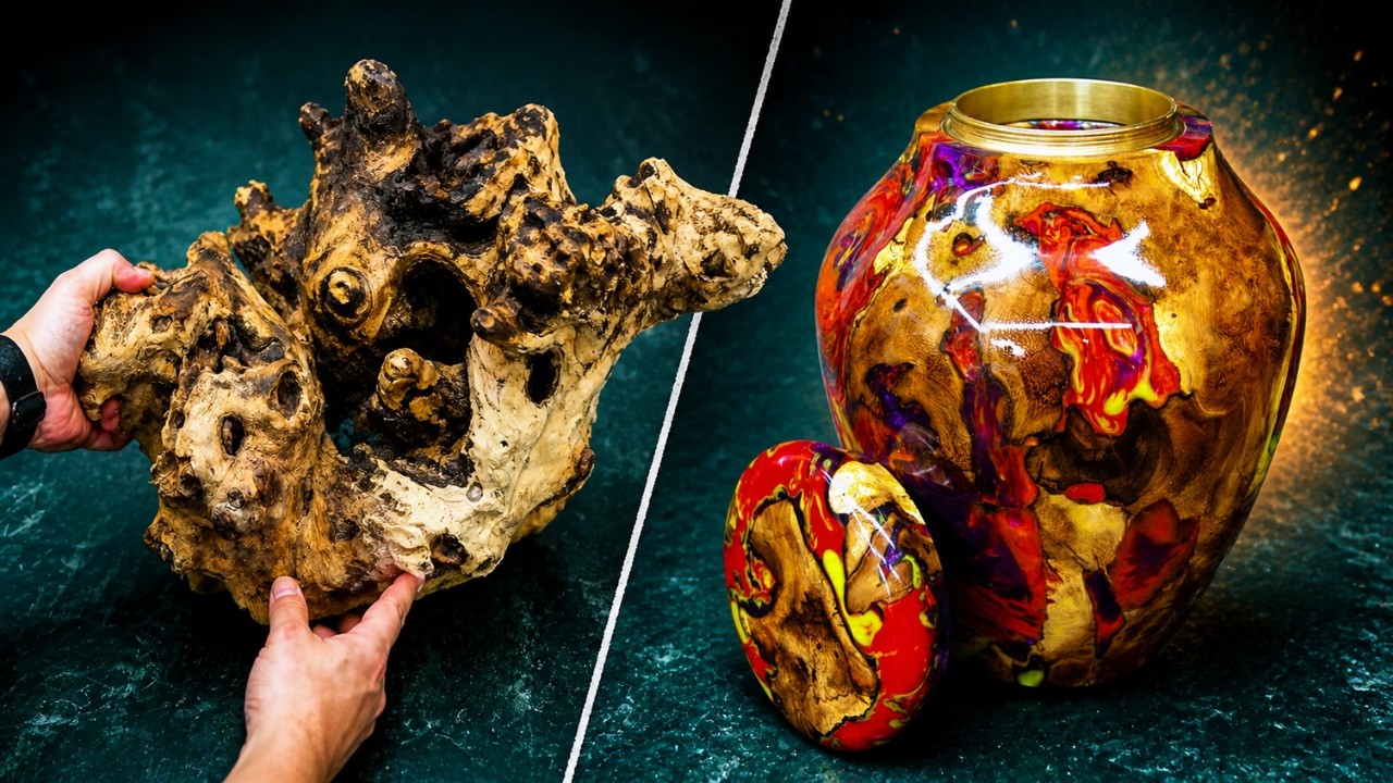From tree root to stunning hybrid urn