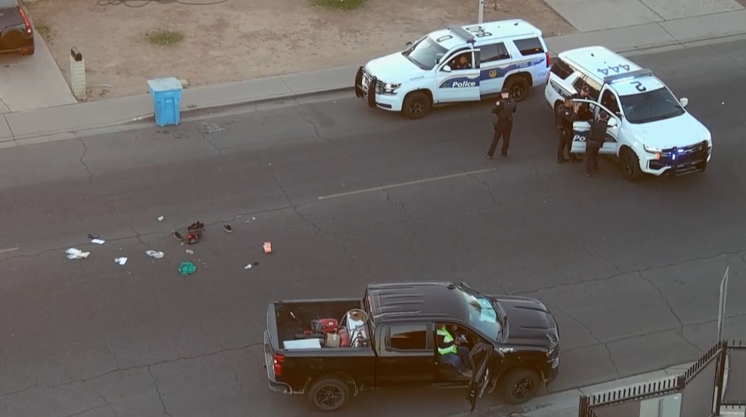 Man dies after being hit by pickup truck in Maryvale