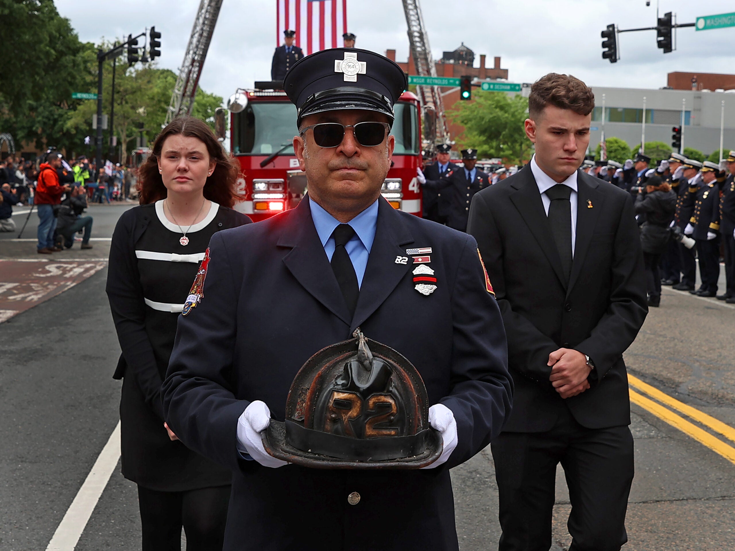 The funeral of Boston firefighter Robert Kilduff Jr., in photos