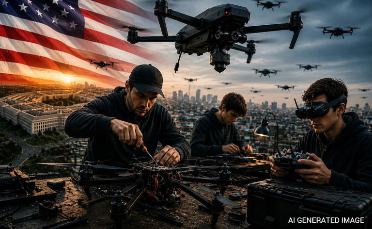 $54 billion drone swarm: Pentagon's plan to flood skies with flying bombs