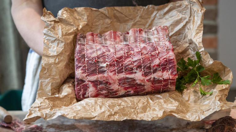 The best way to tie prime rib so the meat stays ultra-juicy until the ...