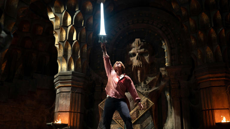 English actor Nicholas Galitzine took on the role played by Dolph Lundgren in the 1987 Masters of the Universe film