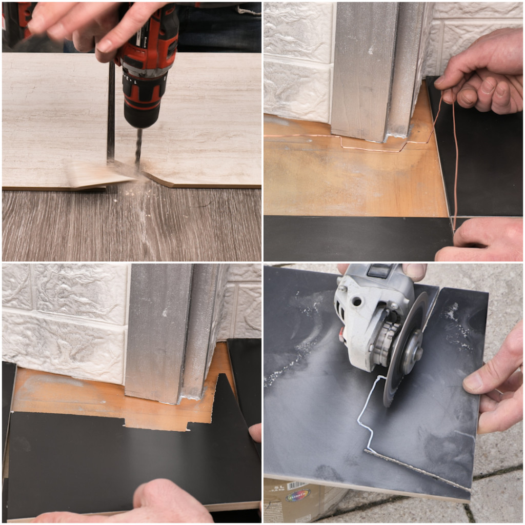 Precise tile cuts hacks! 🛠️