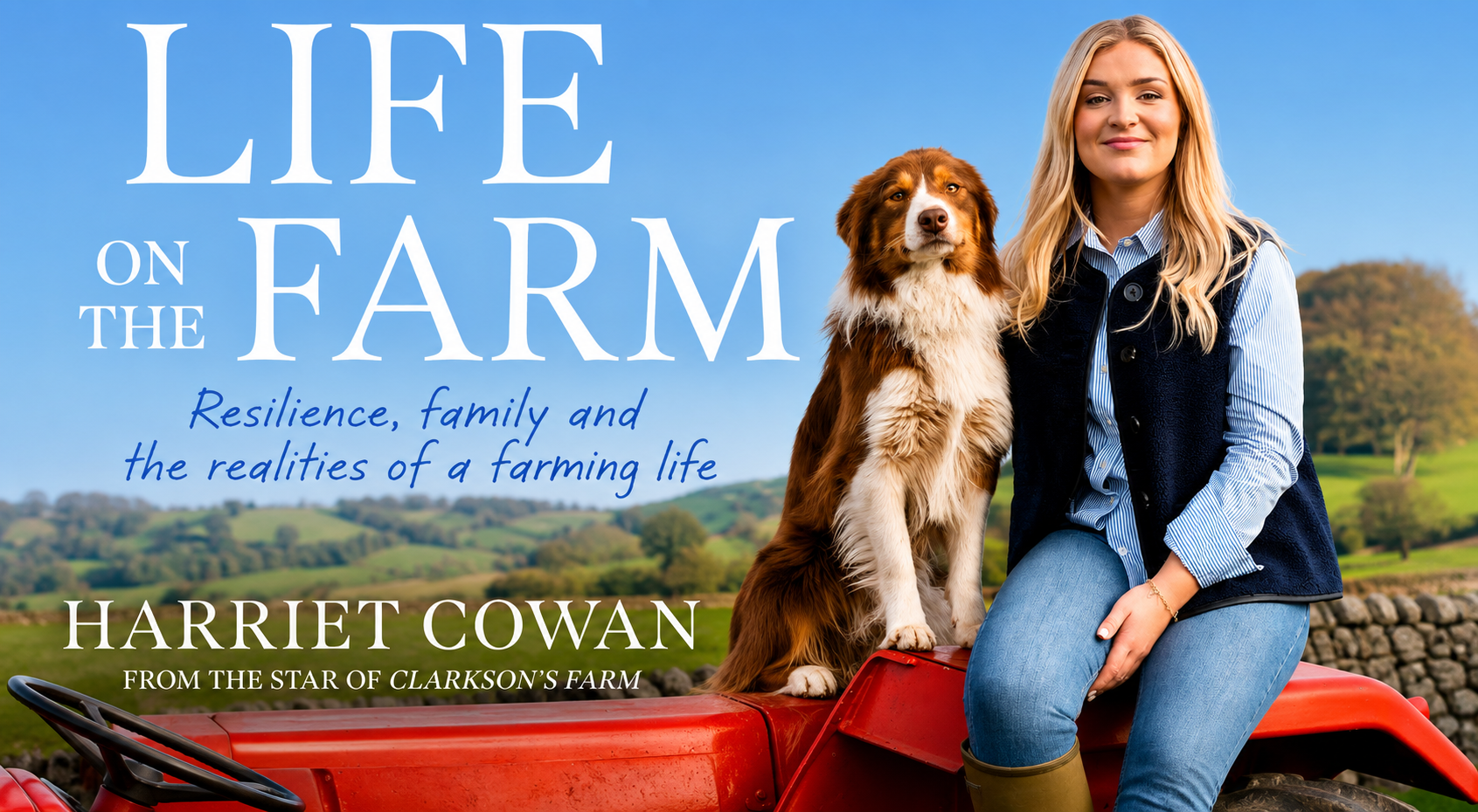 Clarkson's Farm favourite Harriet Cowan has announced her first book, Life on the Farm, and fans can pre-order the audiobook for free through an Audible trial available to Amazon Prime members