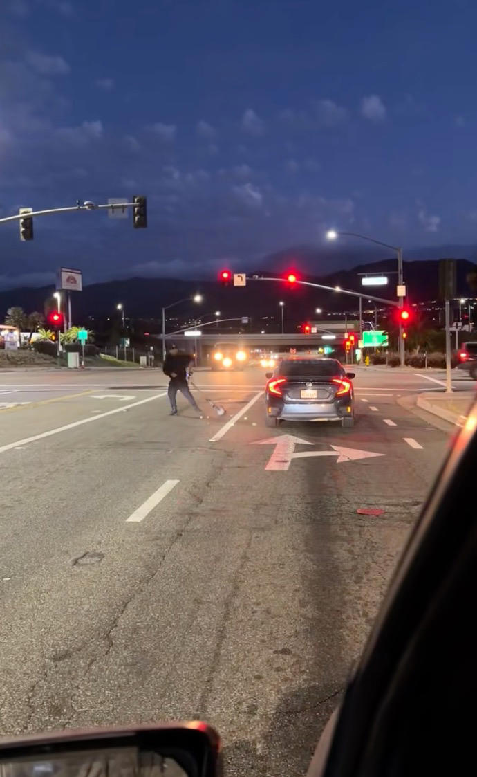 Scooter rider strikes vehicle in SoCal road rage incident