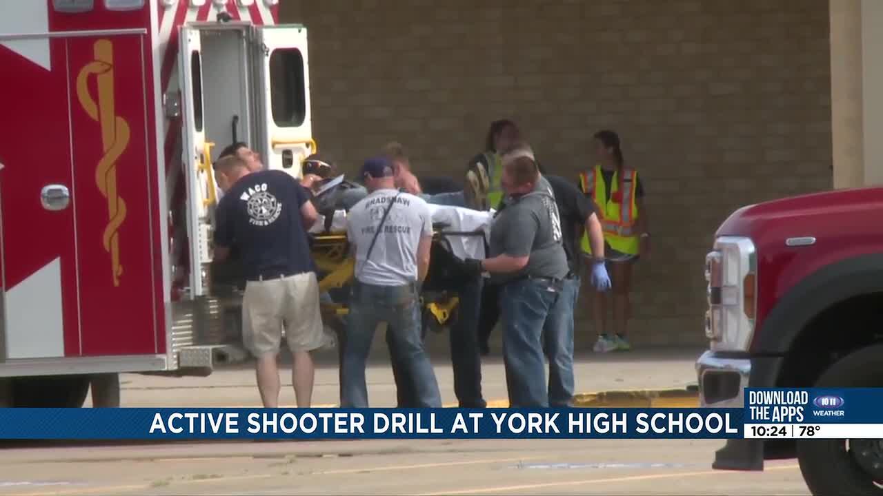 York High School prepares active shooter drill