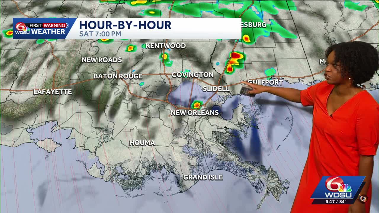 Impact Day: Showers and storms continue Saturday evening, more possible ...