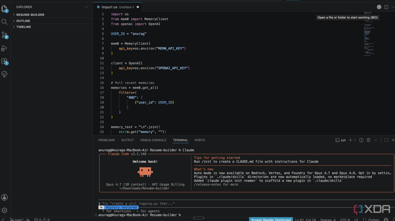 I built Claude's Dreams feature myself using Mem0 and Codex, and it ...