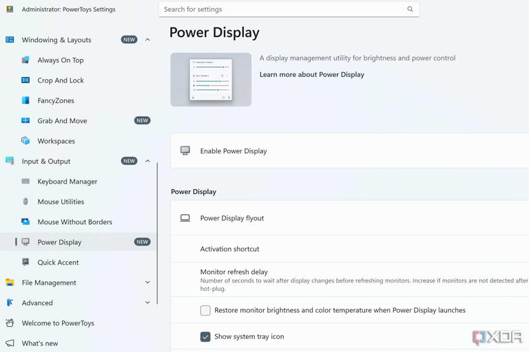 PowerToys can now control my monitor's brightness, and Windows still can't