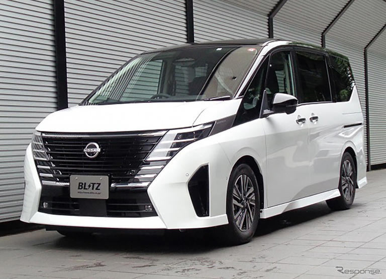 日産　セレナ　フリッツ　車高調　C27 C26 C25適用 C28系『セレナ』をスタイリッシュにローダウン! ブリッツの車高調