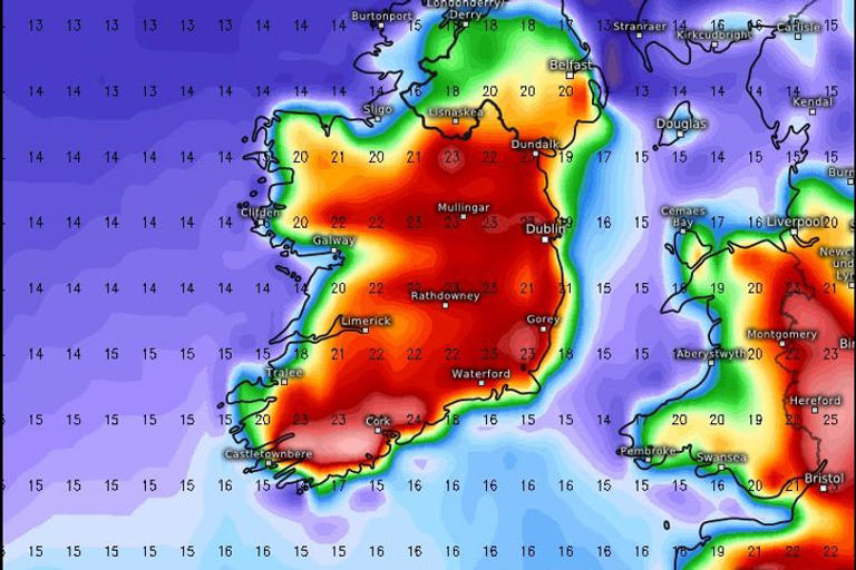 Ireland weather: Met Eireann pinpoint when temperatures are set to soar ...