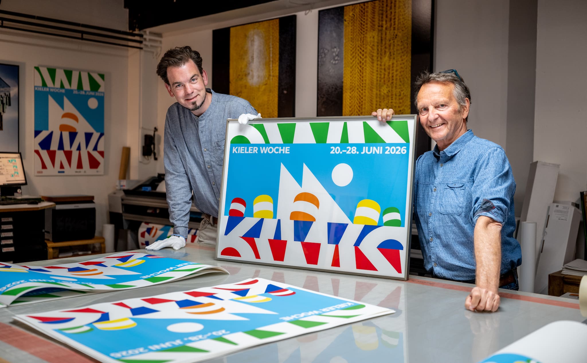 Das Plakat zur Kieler Woche 2026 als hochwertiger Druck: So gewinnen ...