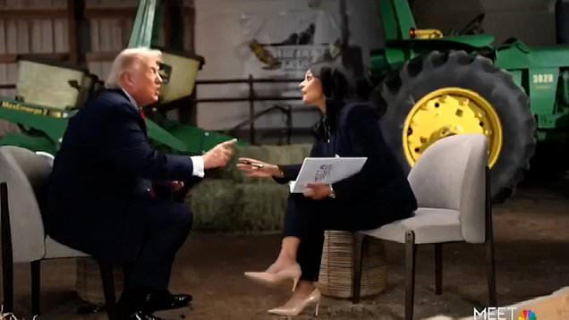 Trump storms out of interview ranting at 'crooked, one-sided press ...
