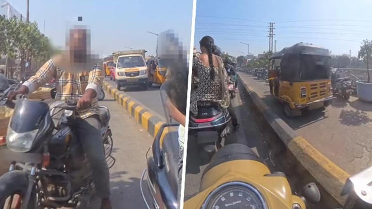 Viral video | Commuters using footpath get a reality check from cop ...
