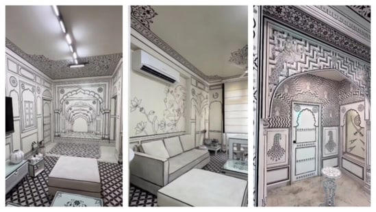 Step inside Jaipur home where every room looks like a 2D hand-drawn ...