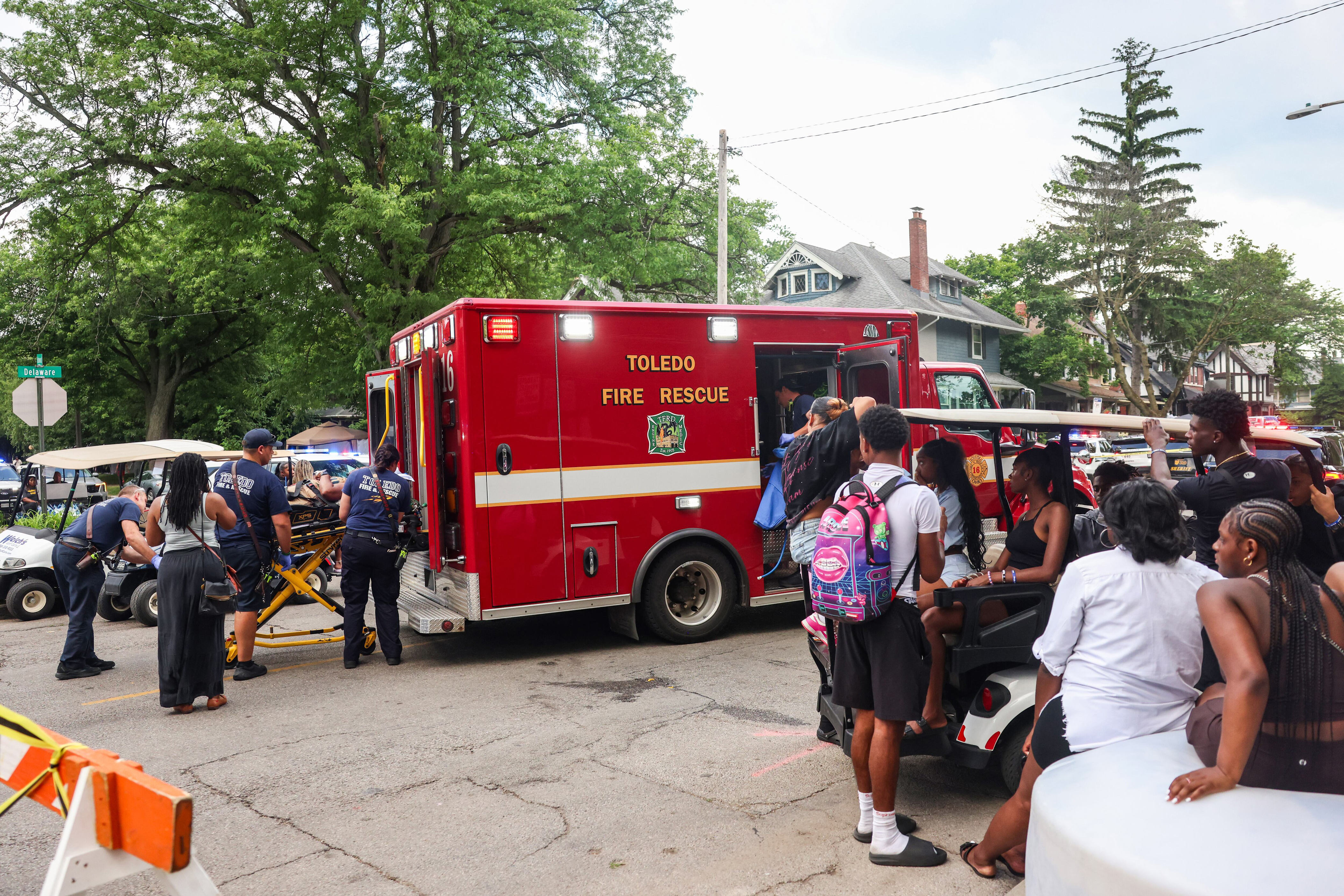 At least 12 people shot at an Ohio festival and a search for suspects ...