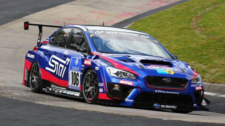 The reason why some Subaru STIs have pink logos