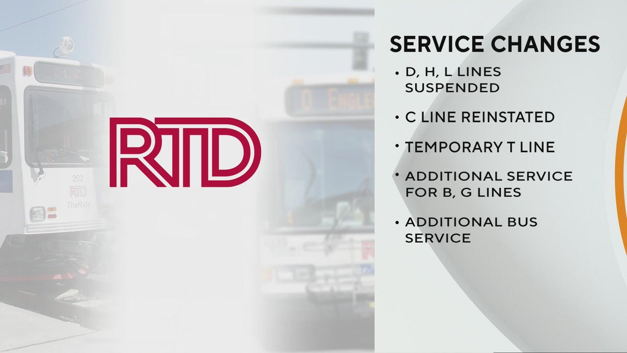 RTD rail service changes in downtown Denver begin Sunday