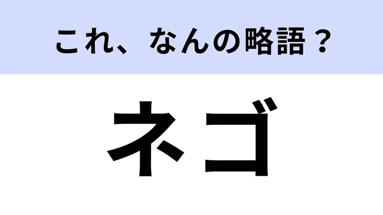 【略語クイズ】「ネゴ」はなんの略? ビジネス用語!