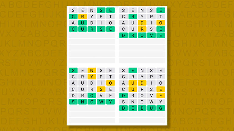 Quordle today – my hints and answers for June 8 (#1596)