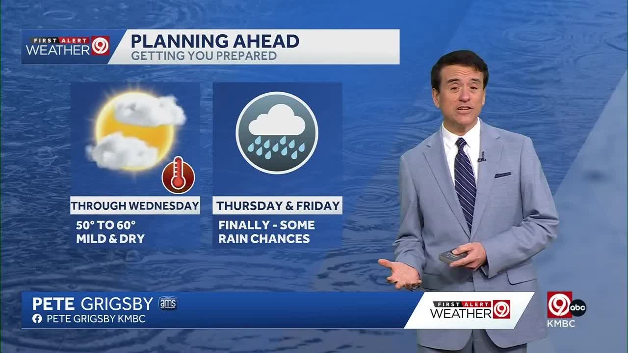 Saturday PM weather forecast with Pete Grigsby
