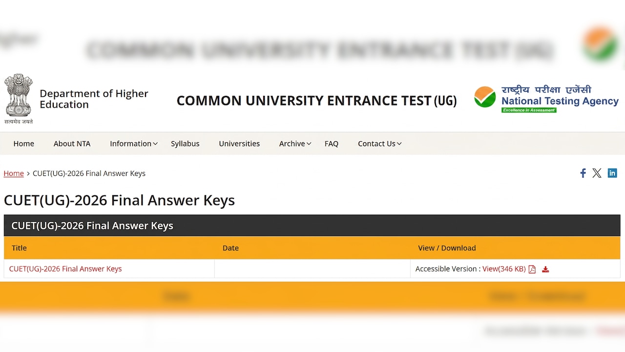 CUET UG answer key 2026 likely to be out soon; check direct link and ...
